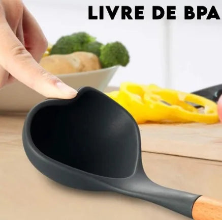 Kit de Utensílios de Cozinha em Silicone - 12 Peças