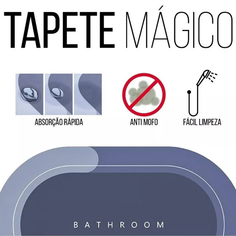 Tapete Ultra Absorvente Antiderrapante